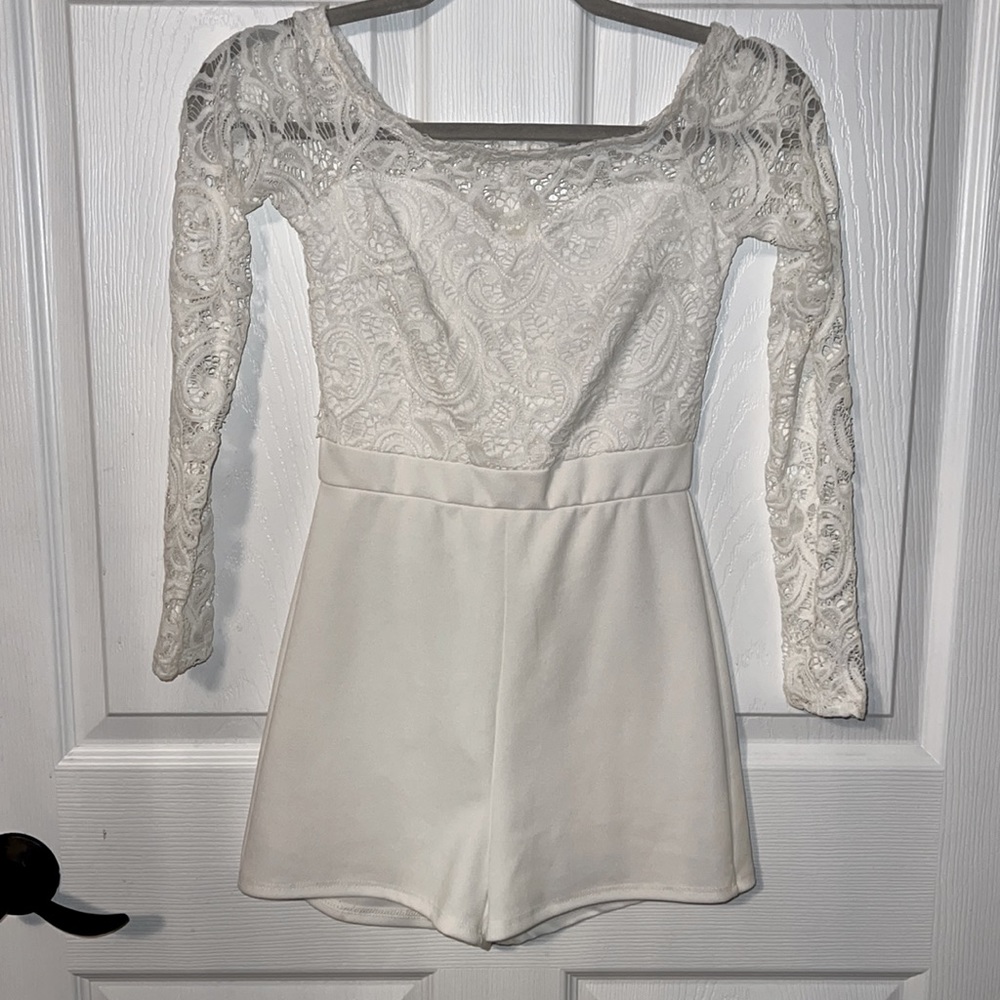 White, romper